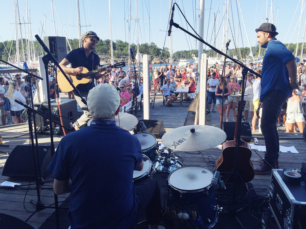Live music every weekend over summer at Sandhamn.