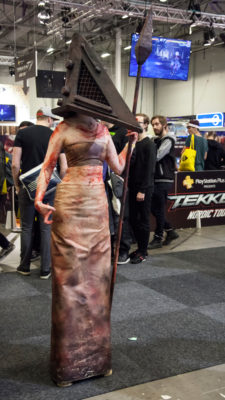 Pyramid Head cosplay from the Silent Hill games