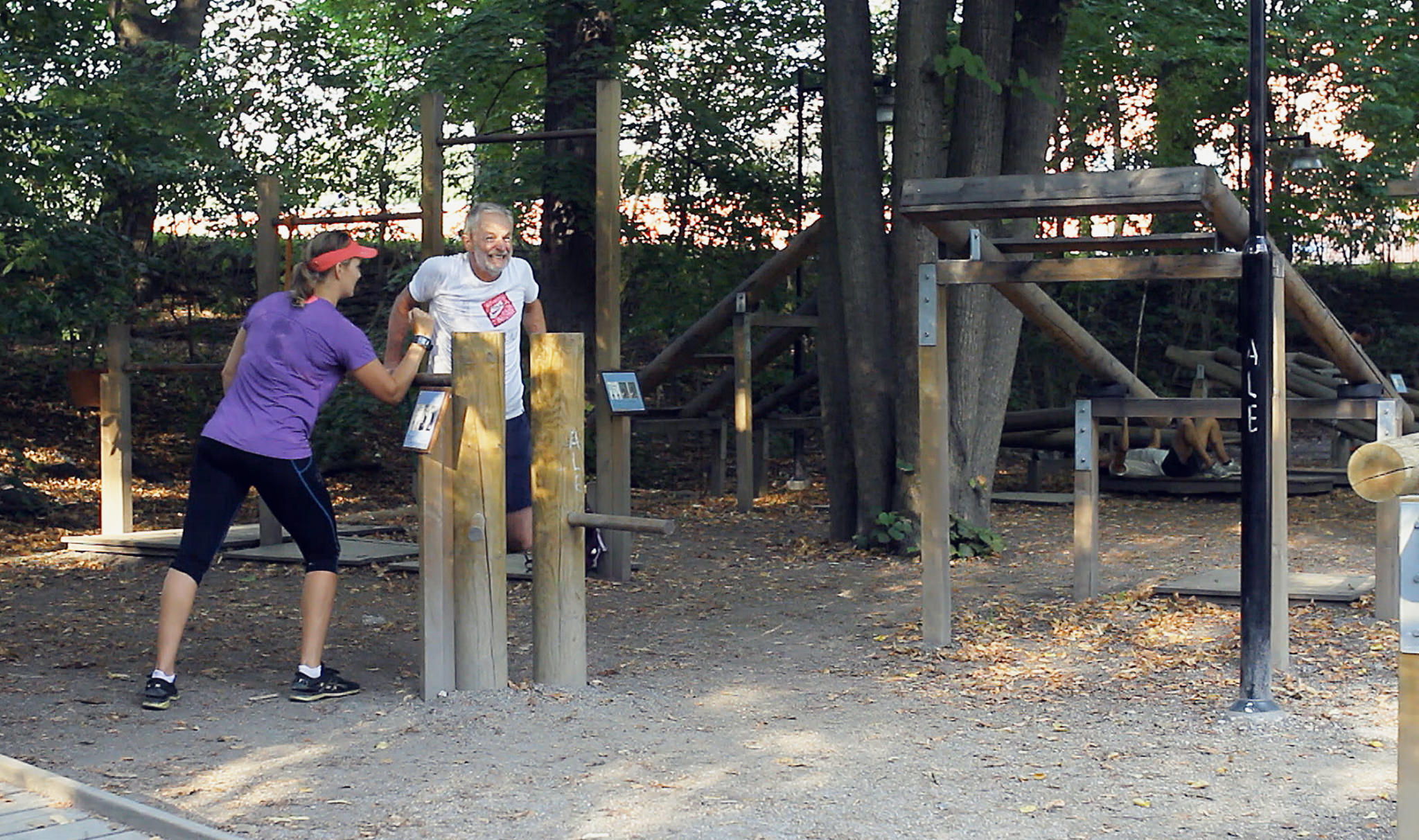 outdoor gym årstaviken al fresco open air exercise Stockholm nature