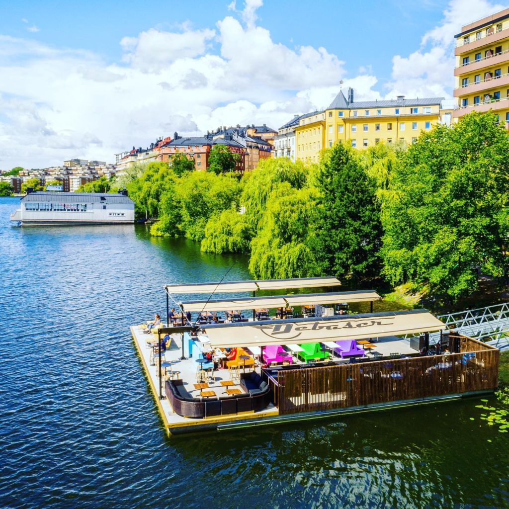 Debaser pontonen best terraces outdoor bar café restaurant stockholm sweden summer
