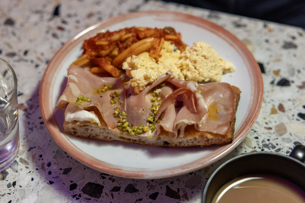 Eataly Italian brunch food